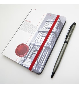 Scrikss Notelook Dolmabahçe Saat Kulesi Defter + İsme Özel Kalem  İsme Özel Hediyelik Set