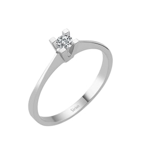 Sirius E Renk 0,06 Karat Pırlanta Tektaş Yüzük 0723R0031