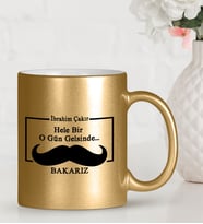 BK Gift Kişiye Özel Babalar Günü Temalı Altın Yaldızlı Kupa Bardak 31416
