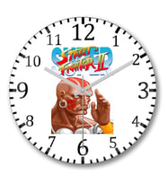 Street Fighter  Dhalsim Duvar Saati Bombeli Gercek Cam