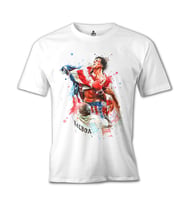 Rocky Balboa - Bayrak Beyaz Erkek Tshirt