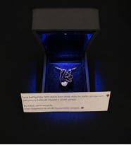 Anneler Gününe Özel Işıklı Kutuda Else Silver 925 Ayar Gümüş Ana Kucağı Kolye