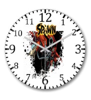 Spawn Duvar Saati Bombeli Gercek Cam