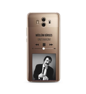 Müslüm Gürses Mp3 Tasarımlı Süper Şeffaf Silikon Telefon Kılıfı Huawei Mate 10 P