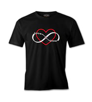 Love You Forever Siyah Erkek Tshirt