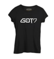 G.O.T7 - Logo Siyah Kadın Tshirt