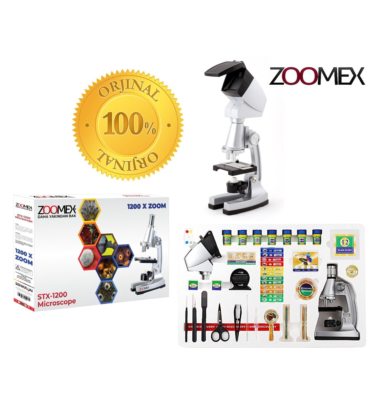 Zoomex STX-1200 Mikroskop Set - Eğitici ve Öğretici - Geleceğin
