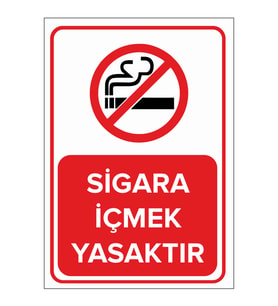 MIGNATIS - S*gara İçmek Yasaktır Levhası - Sac Malzeme 35x50cm