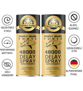 2 KUTU DELAY 48000 YÜKSEK KALİTE GECİKTİRİCİ SPREY SETİ -ALMAN MENŞEİ GECİKTİRİCİ SPREY 40ML