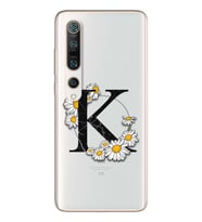 Papatya Harf Tasarım Süper Şeffaf Silikon Telefon Kılıfı Xiomai Mi10-pro K-Harfi