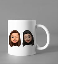Emoji Kız Arkadaş Stiker Kupası