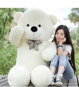 160cm Beyaz Peluş Ayı
