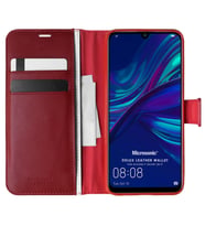Microsonic Huawei P Smart 2019 Kılıf Delux Leather Wallet Kırmızı