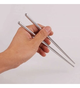 Metal Chopstick 5'li Paslanmaz Çelik Çin Çubuğu