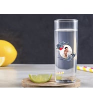 BK Gift Kişiye Özel Renkli Baskılı İsimli Fotoğraflı Vodka Bardağı-34 (Beyaz)