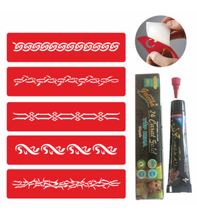 Diken Zincir Kına ve Şablon Seti Tattoo