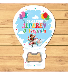 Pilot Çocuk Temalı Uçan Balon Magnet