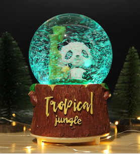 Kar Küresi Tropical Panda Işıklı, Müzikli ve Kar Motorlu Mega Boy