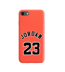 Iphone 8 Air Jordan Tasarımlı Turuncu Lansman Telefon Kılıfı