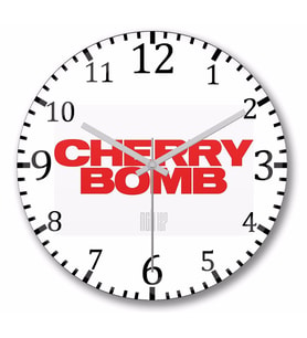 Nct 127  Cherry Bomb  Duvar Saati Bombeli Gercek Cam