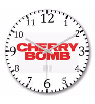 Nct 127  Cherry Bomb  Duvar Saati Bombeli Gercek Cam