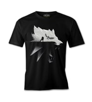 Witcher - Wolf Siyah Erkek Tshirt