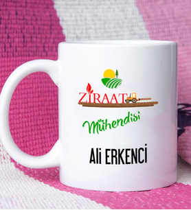 Ziraat Mühendisi Tasarımlı Kişiye Özel Ziraat Mühendisi Kupa Bardak