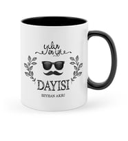 BK Gift Kişiye Özel Yılın En İyi Dayısı Siyah Kupa Bardak