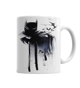 Batman Paint Drop Kupa Bardak Porselen