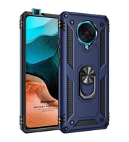 Microsonic Xiaomi Poco F2 Pro Kılıf Military Ring Holder Lacivert