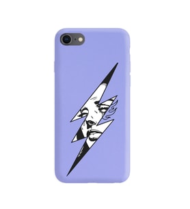 Iphone 7 Flash Tasarımlı Mor Lansman Telefon Kılıfı