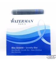 Waterman Mavi Kısa Dolma Kalem Kartuşu