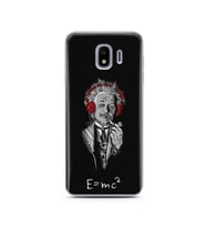 Einstein Tasarım Süper Şeffaf Silikon Telefon Kılıfı Samsung J4