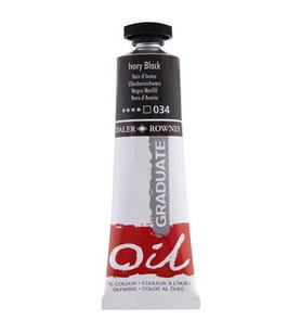 Daler Rowney Graduate Yağlı Boya 38ml 034 Ivory Black