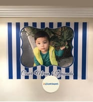 100x70cm Kişiye Özel Resimli Doğum Günü, Parti, Kutlama Arka Fon Afişi