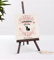 BK Gift Kişiye Özel Öğretmenler Günümüz Kutlu Olsun Şovaleli Doğal Taş-5 (Beyaz)