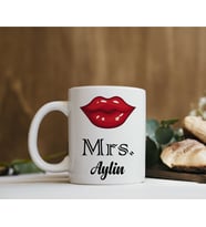 Kişiye Özel Mrs. Dudak Kupası