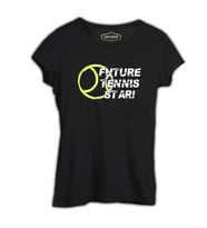 Tenis Star Future  Siyah Kadın Tshirt
