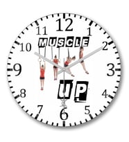 Muscle Up Duvar Saati Bombeli Gercek Cam