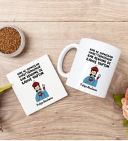 Bak Kendime De Kahve Yaptım Beyaz Kupa Bardak ve Anahtarlık Set