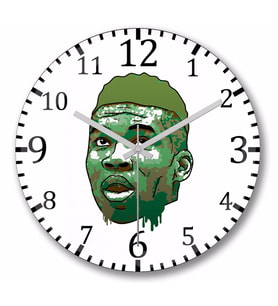 Antetokounmpo Duvar Saati Bombeli Gercek Cam