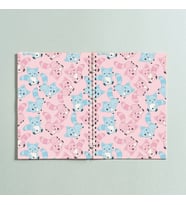 Desenli Spiralli A5 96 Yaprak Çizgisiz Defter PYTKDT0251