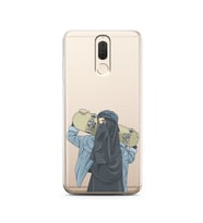 Kaykay Kız Tasarım Süper Şeffaf Silikon Telefon Kılıfı Huawei Mate 10 Lite 
