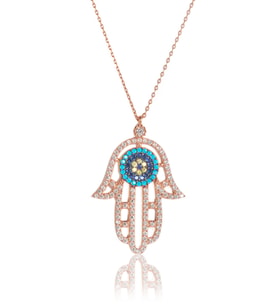 Fatma'nın Eli Kolye - Rose KL-0200