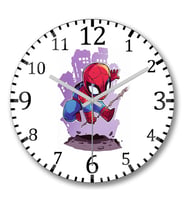 Spider  Man Duvar Saati Bombeli Gercek Cam