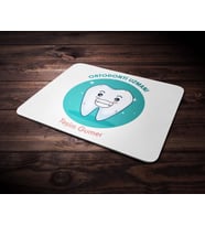 Kişiye Özel Ortodonti Uzmanı Tasarımlı Mouse Pad (Renksiz)