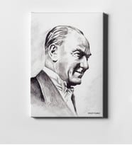 BK Gift Kişiye Özel Atatürk Kanvas Tablo 50x70cm 20