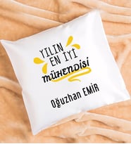 Yılın En İyi Mühendisi Tasarımlı Mühendise Hediye Mühendis Yastık