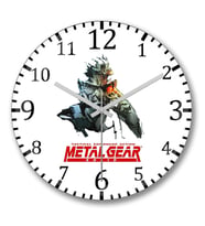 Metal Gear Duvar Saati Bombeli Gercek Cam