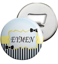 Siyah Papyon Konsepti Açacaklı Magnet Kişiye Özel